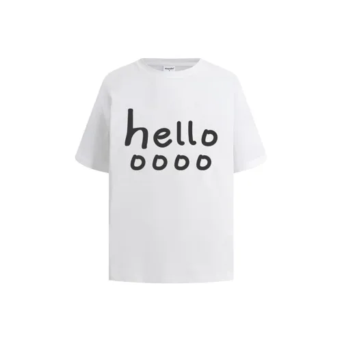 HEYABC Drop Shoulder Sleeve T Shirt Women's White