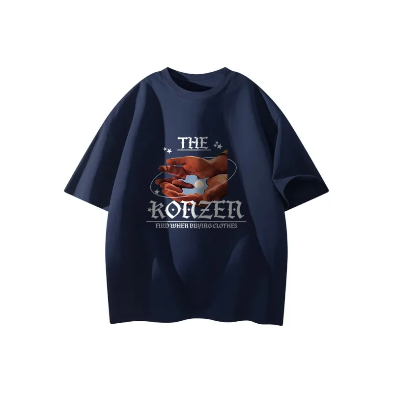 Caramella Drop Shoulder Sleeve T Shirt Unisex Black-7