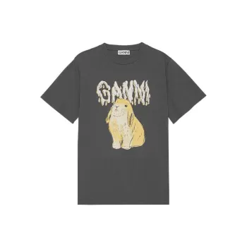 GANNI T Shirts Women's Gray