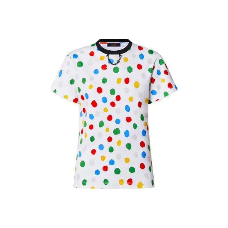 LOUIS VUITTON X Yayoi Kusama Painted Dots T Shirt White-0