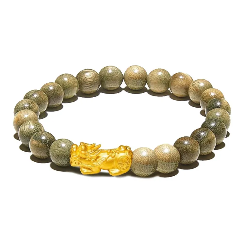 Blooming Petals Green Sandalwood Bracelets Unisex-0