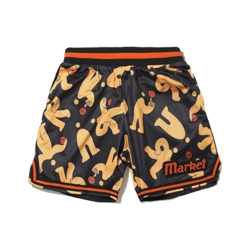 Market Morning Pick Up Mesh Basketball Shorts-0