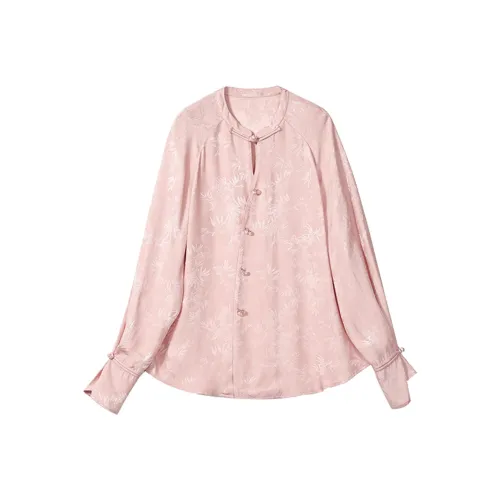 The Plums Are Cooked Shirt Women's Peach Blossom Pink