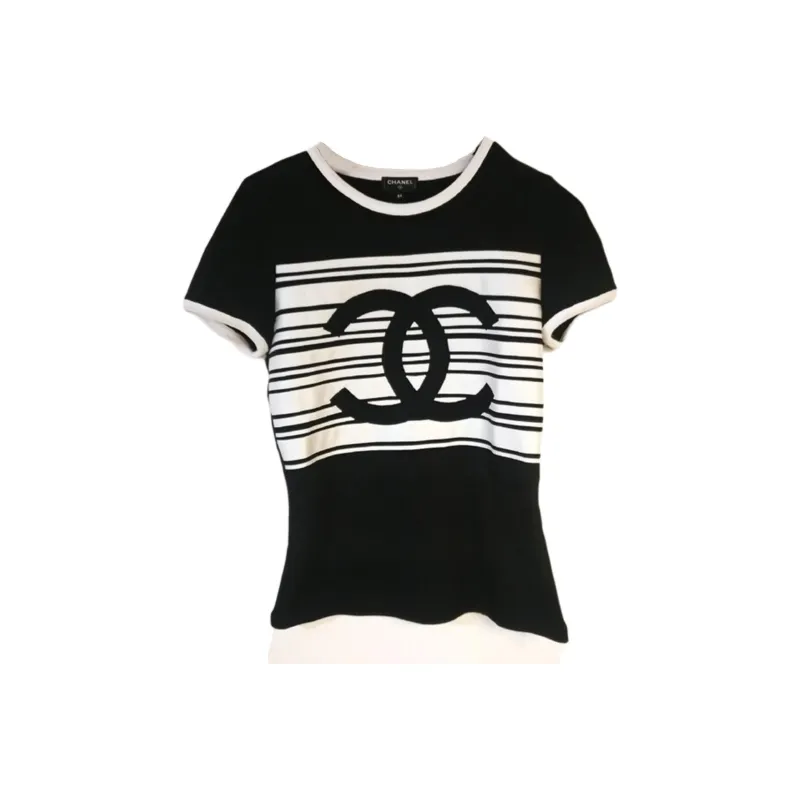 CHANEL T Shirts Women's Black-0
