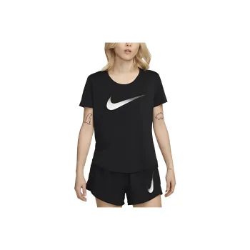 Nike Dri FIT One Women'ss Logo Crewneck T Shirt Black