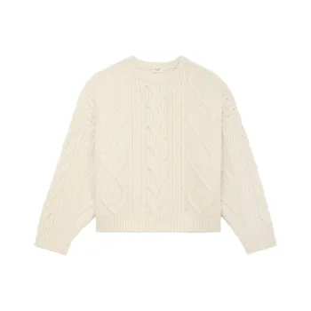 CELINE Oversized Crew Neck Sweater In Cashmere Aran