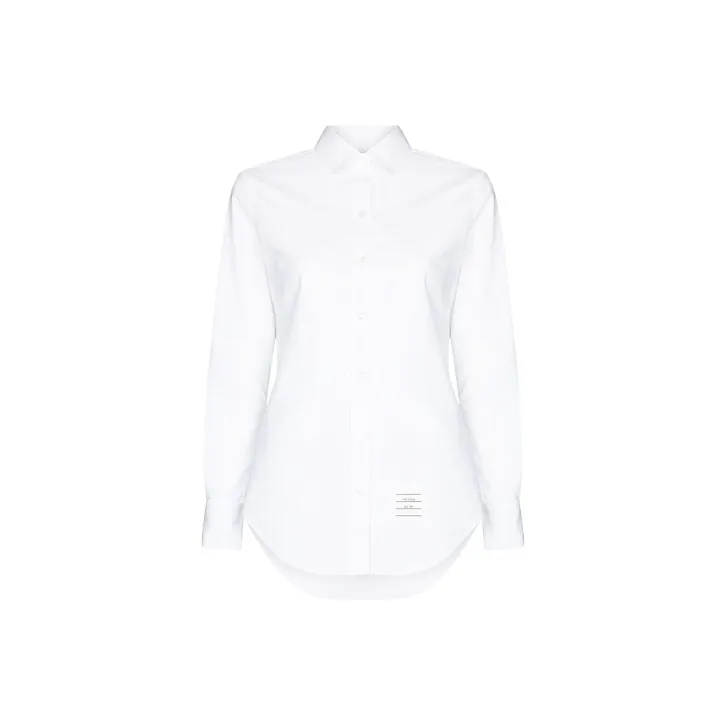 THOM BROWNE Oversized bow Poplin Cotton Shirt-0