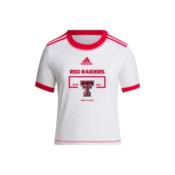Adidas Free Shipping With AdiClub Texas Tech 3 Stripes Tee