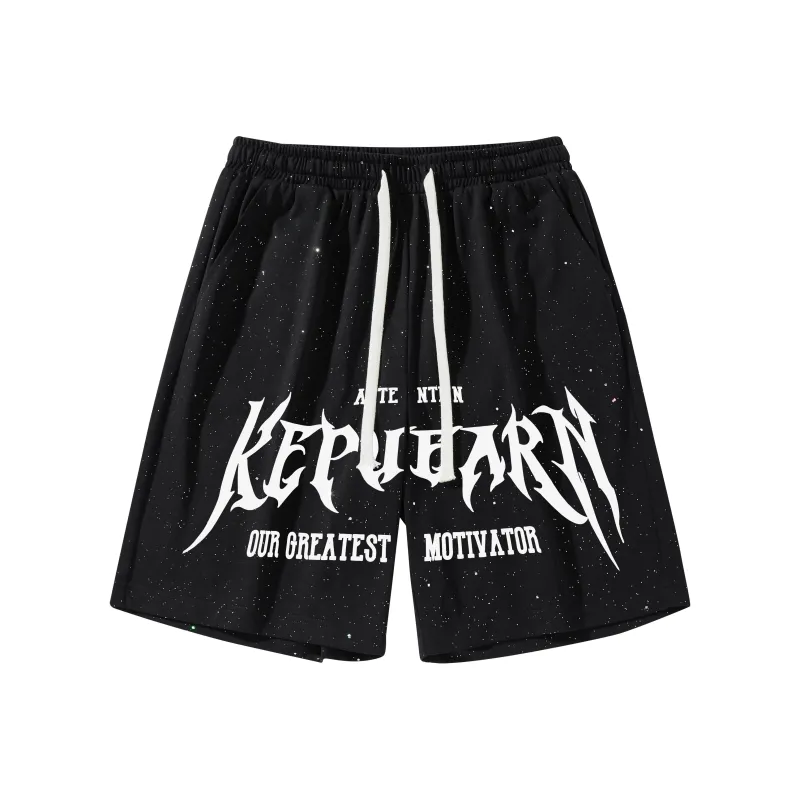 Kepu Casual Shorts Unisex Black-0