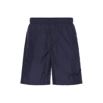 Givenchy Logo Embroidered Elastic Waist Swim Shorts