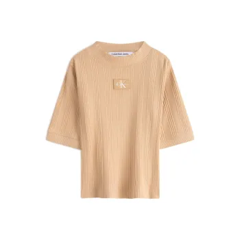 CALVIN KLEIN T Shirt Women's Ivory Yellow