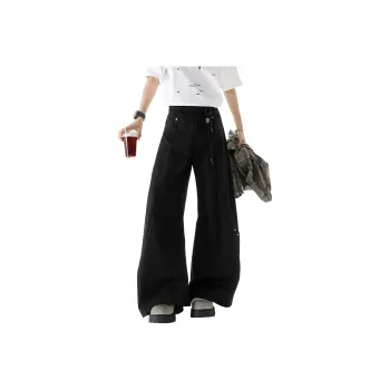 DJ.SPIRIT Casual Pants Unisex Black