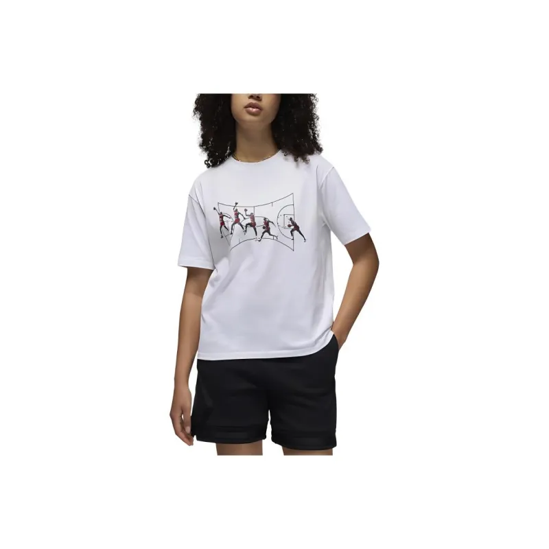 Jordan Graphic Girlfriend T-Shirt Women's White/Dark Smoke Gray-0