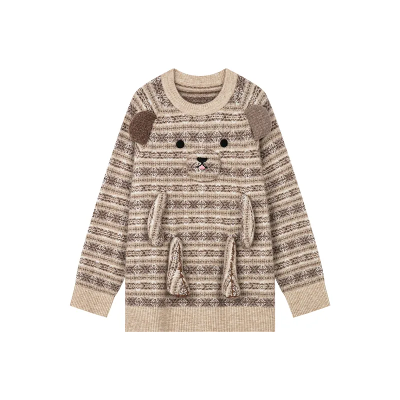 UOOYAA Sweaters Women's Khaki-0