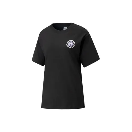 PUMA DOWNTOWN Drop Shoulder Sleeve T Shirt Women's Black