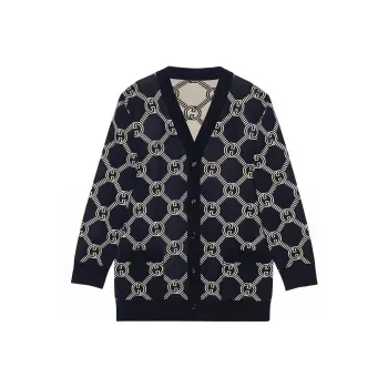 GUCCI GG jacquard Reversible Cardigan
