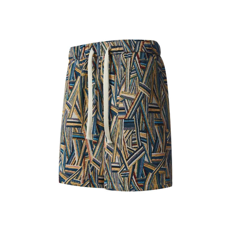 UPZCY Casual Shorts Unisex Sri Lanka Blue-12