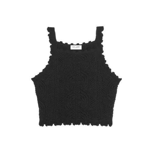 SAINT LAURENT SS22 Tank Top Women's Black