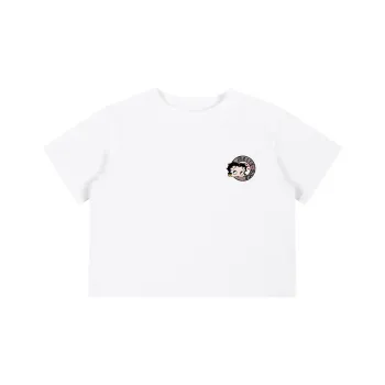 BETTY BOOP Short Sleeved T Shirts Women's White