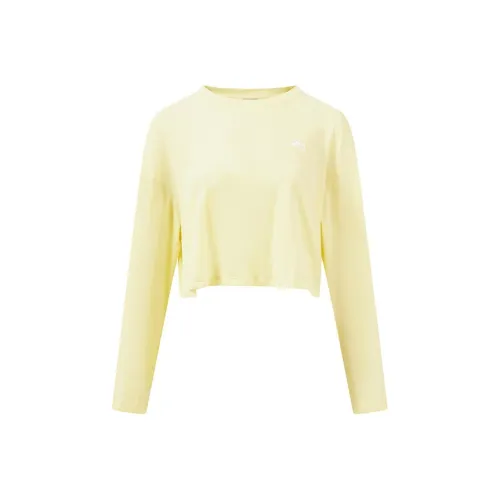 PONY Drop Shoulder Sleeve T Shirt Women's Light Yellow