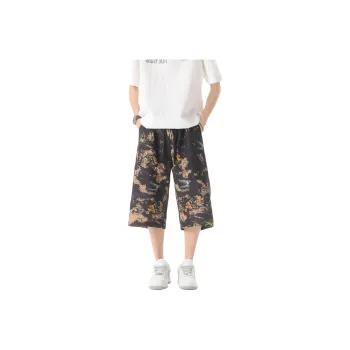 HOKLV Casual Shorts Unisex Black
