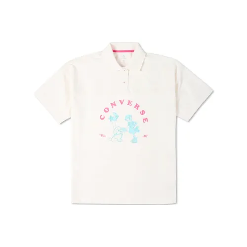 Converse NOSTALGIAOVER Polo Shirt Women's White