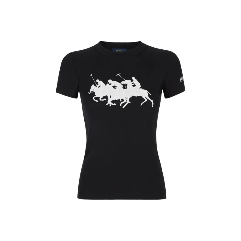 Polo Ralph Lauren T Shirts Women's Black-0
