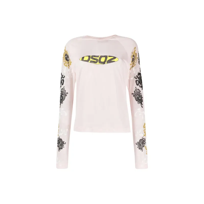 DSQUARED 2 T Shirts Women's Light Pink-0