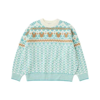Disney X MOUSSY Disney/Disney Co-branded Model Sweaters Women's Blue