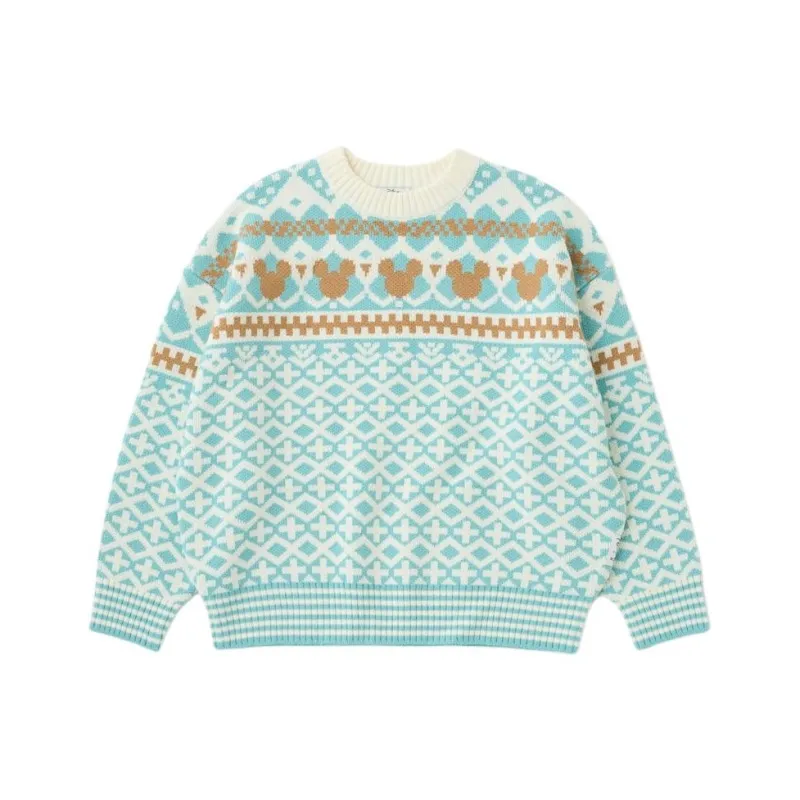 Disney X MOUSSY Disney/Disney Co-branded Model Sweaters Women's Blue-0