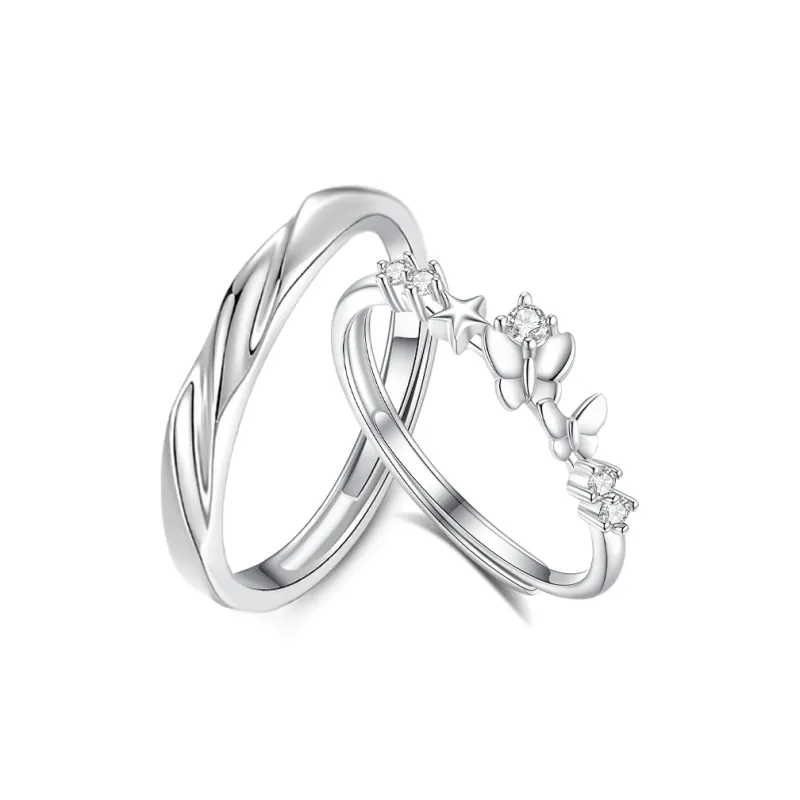 Treasure Flaws S999 Fine Silver Rings Unisex-6