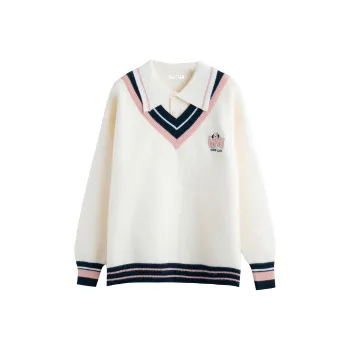 Tonlion Sweater Women's White Tone