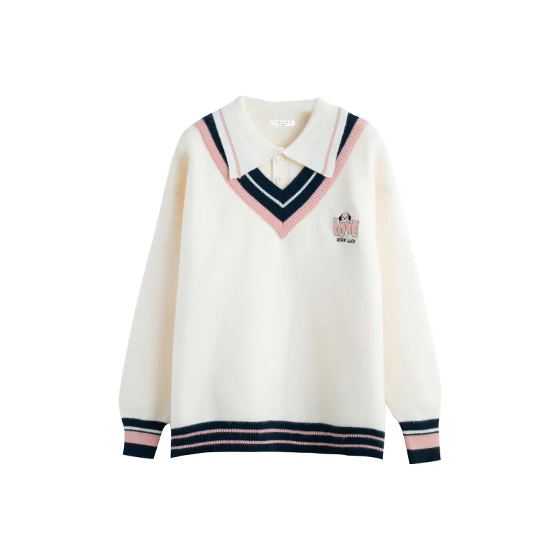 Tonlion Sweater Women's White Tone-0