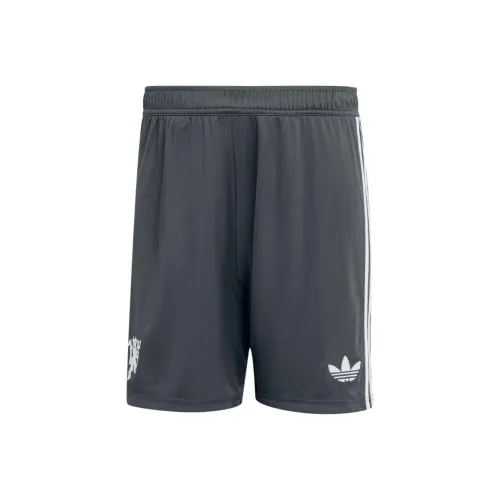 Adidas Originals SS24 Manchester United 24/25 Soccer Bottom Men's Carbon