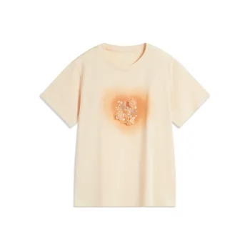 LiNing x Disney T Shirt Women's Soft Rose Pink