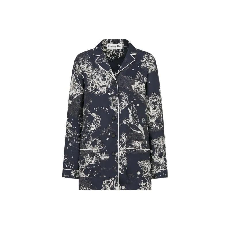 DIOR FW22 Shirt Women's Dark Blue-0