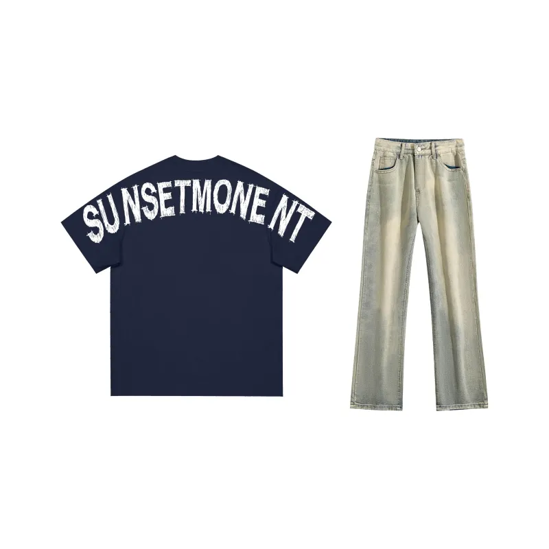 SUNSETMONENT Casual Sportswear Unisex-23