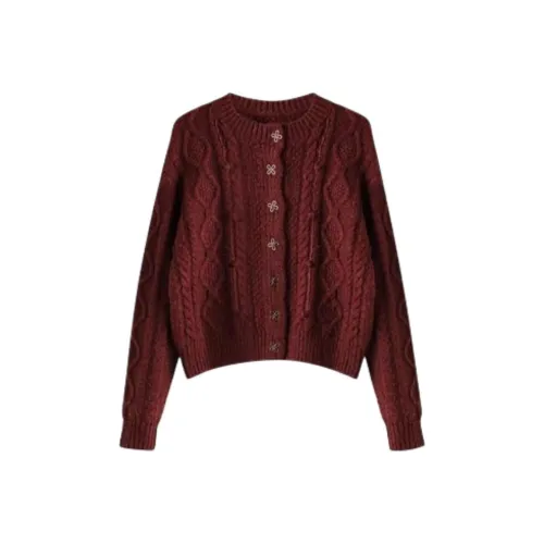 ANNECHEN Sweater Women's Christmas Red