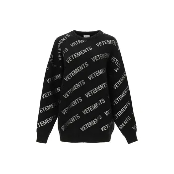 Vetements Loose Fit Sweater Women's Black