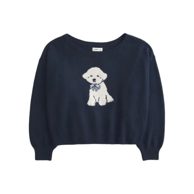 Hollister Sweater Women's Marine Blue-0