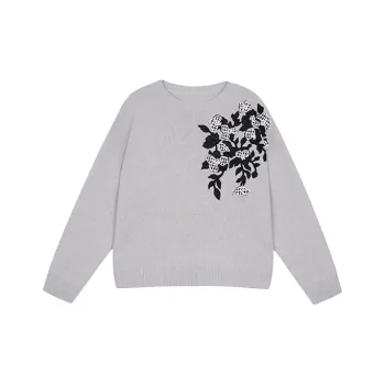 ROSESTUDIOBYGUOPEI Sweater Women's Gray