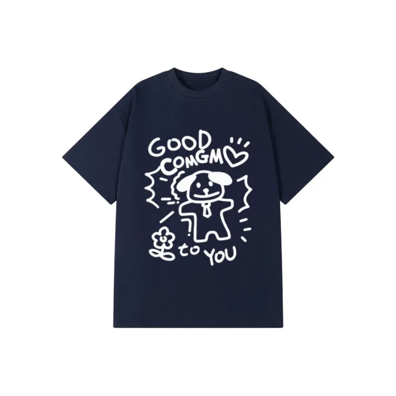 COMGM Drop Shoulder Sleeve T Shirt Unisex-23