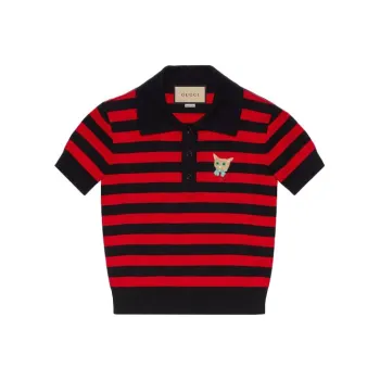 GUCCI Polo Shirts Women's Red