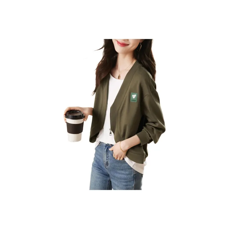 Mo Han Yi Mei T Shirt Women's Olive Green-0