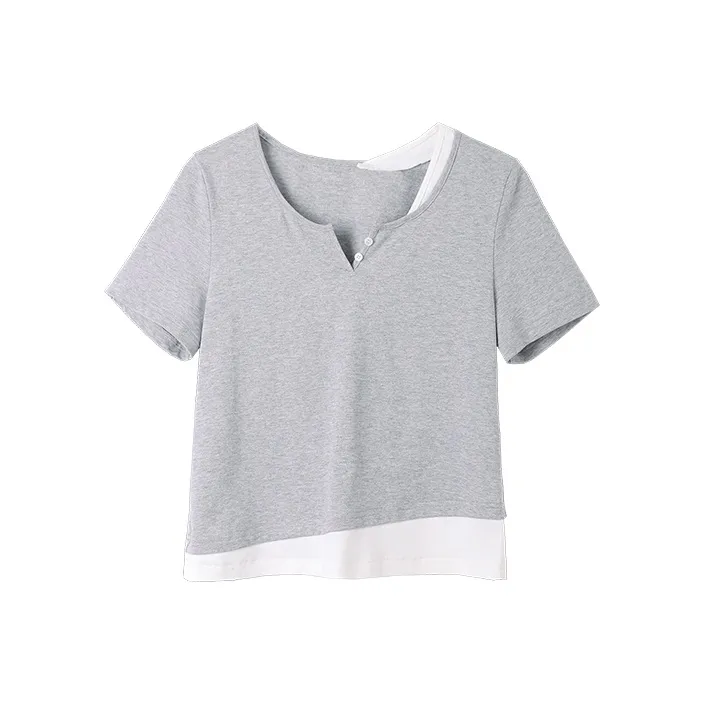 MITUAN T Shirts Women's Gray-0