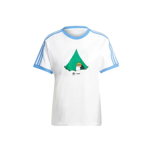 Adidas Originals x Moomin Drop Shoulder Sleeve T Shirt Women's White