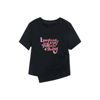 3COLOUR Set in Sleeve T Shirt Women's Black