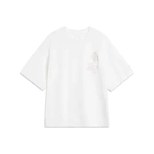 LINING Sports Life Collection T Shirts Women's White