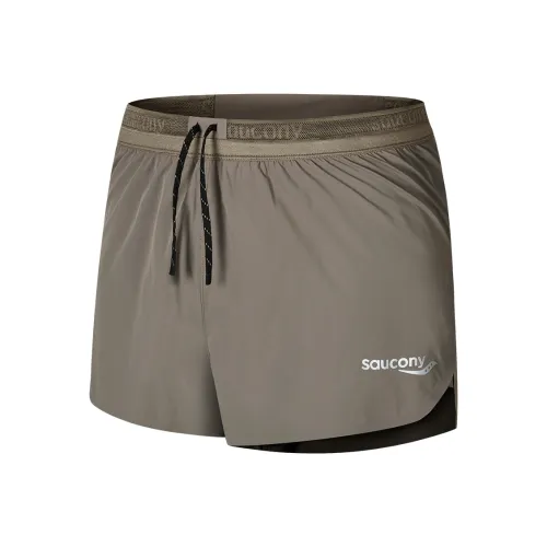 Saucony SS25 Casual Shorts Men's Pure Gray Coffee