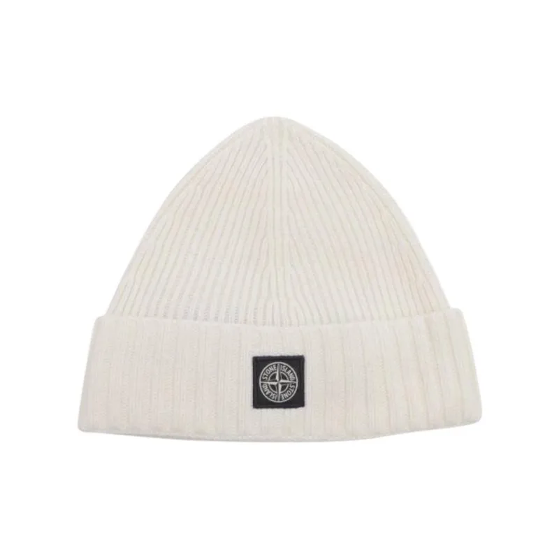 STONE ISLAND Compass Patch Knitted Beanie-0